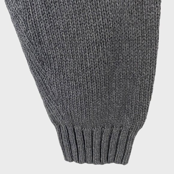 Polo By Ralph Lauren Estate-Rib Half-Zip Gray Men's XXL Knit Pullover Sweater - Picture 5 of 11